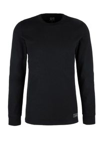 Q/S Designed By, Herren Longsleeve, Schwarz