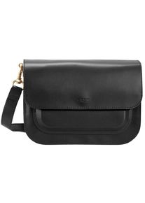 Bree, Damen 'Cambridge 7' Umhängetasche Leder 26 cm, Schwarz