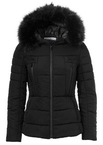 Heine, Damen Steppjacke mit Kapuze, Schwarz