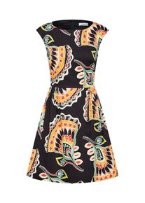 MAX & Co. MAX&Co., Damen Kleid 'PATRONO', Gelb / Rot / Schwarz