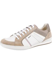 Geox, Herren Sneakers 'Kristof', Hellbraun / Wei&szlig;