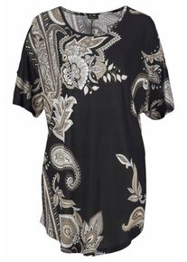 Lascana, Damen Longshirt, Braun / Schwarz