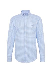 Fynch-Hatton, Herren Hemd 'sleeve casual fit', Hellblau / Wei&szlig;