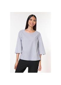 Vila, Damen Bluse, Grau / Weiß