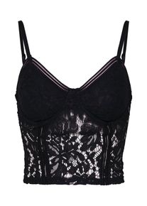 Missguided, Damen Top 'SPORTS TAPE LACE CAMI', Schwarz
