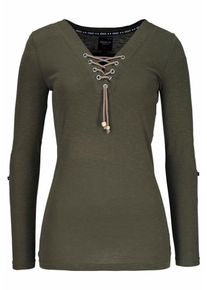 Kangaroos, Damen Langarmshirt, Khaki