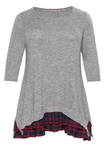 Joe Browns, Damen Rundhalspullover, Blau / Grau / Rot