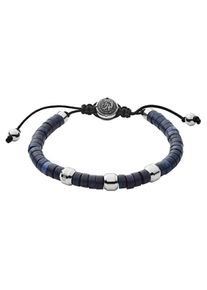 Diesel, Herren Armband, Blau / Schwarz / Silber