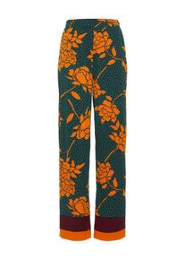 Y.A.S, Damen Hose, Grün / Orange