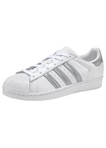 adidas originals, Damen Sneaker 'Superstar', Silbergrau / Weiß