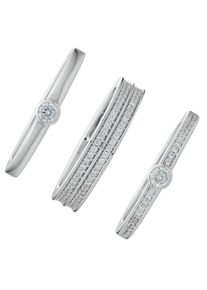 JETTE, Damen Ring 'Staking Rings', Silber