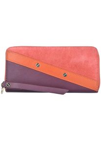 Liebeskind Berlin, Damen Geldbörse 'Sally', Aubergine / Koralle / Lachs / Silber