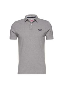 Superdry, Herren Poloshirt 'CLASSIC PIQUE S/S POLO', Graumeliert