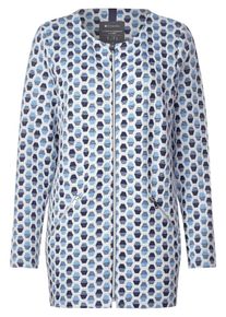 Street One, Damen Jacke, Nachtblau / Hellblau / Wei&szlig;