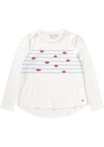 Tom Tailor, M&auml;dchen Langarmshirt f&uuml;r M&auml;dchen, Hellblau / Rot / Wei&szlig;