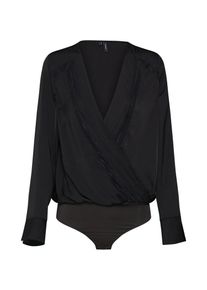 Véro Moda VERO MODA, Damen Blusenshirt 'VMFREYA LACE L/S BODY SB1', Schwarz