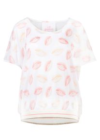 gwynedds, Damen Shirt 'Jana the Shirt', Gelb / Gold / Rot / Wei&szlig;