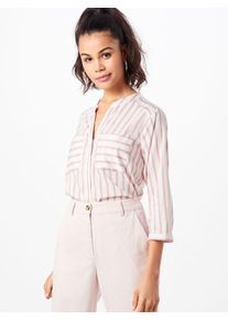 Véro Moda VERO MODA, Damen Streifenbluse 'Erika', Rosa / Weiß