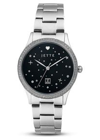 JETTE, Damen Uhr, Schwarz / Silber