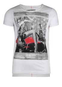 Trueprodigy, Herren T-Shirt, Rot / Schwarz / Weiß