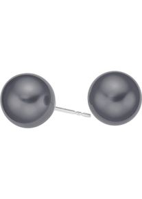 Christ, Damen Ohrstecker, Schwarz / Silber