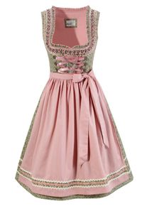 Marjo, Damen Dirndl, Oliv / Altrosa