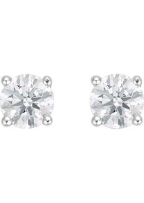 Christ, Damen Ohrstecker '87476863', Silber / Transparent
