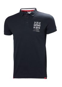 Helly Hansen, Herren Polo 'Marstrand', Nachtblau / Weiß