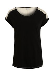 Iriedaily, Damen T-Shirt mit Kontrasteinsatz, Beige / Schwarz
