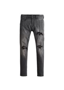 Hollister, Herren Jeans 'DRK GREY DSTRY & REPAIR EXTSN 1CC', Grey Denim