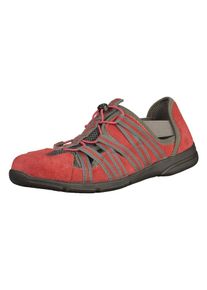 Romika, Damen Halbschuhe, Taupe / Anthrazit / Rot