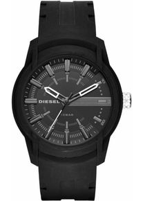 Diesel, Herren Quarzuhr 'ARMBAR SILICONE, DZ1830', Schwarz