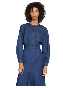 EDITED, Damen Shirt 'Karola', Dunkelblau