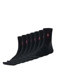 H.I.S. H.I.S, Herren Basic-Socken mit extrahohem Baumwollanteil, Rot / Schwarz