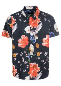 tigha, Herren Hemd 'Nilson', Mischfarben / Schwarz