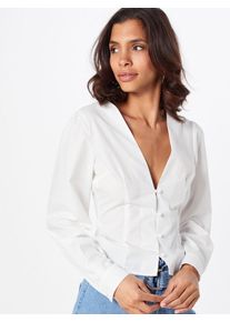 Missguided, Damen Bluse, Wei&szlig;