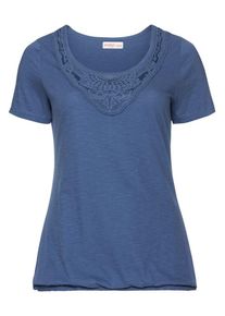 sheego Casual, Damen T-Shirt, Rauchblau