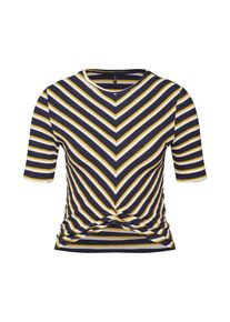 Only, Damen Shirt 'onlZETA', Nachtblau / Gelb / Weiß