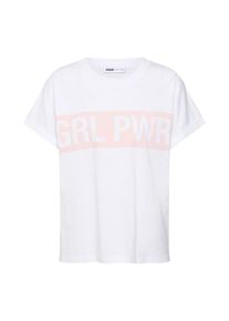 ABOUT YOU X GRL PWR, Damen Shirt 'Joleen', Rosa / Weiß