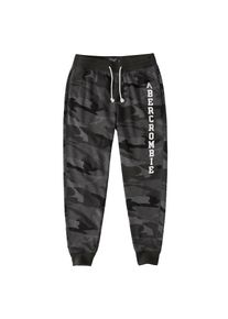 Abercrombie & Fitch Abercrombie & Fitch, Herren Hosen 'CORE LOGO JOGGER GLOBAL DTC', Dunkelgrau / Schwarz
