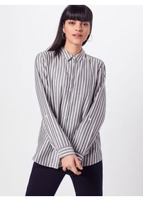 Street One, Damen - Blusen & Tuniken 'Striped Blouse with Lurex', Schwarz / Weiß