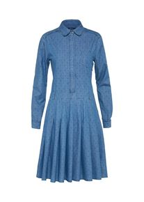 Pepe Jeans, Damen Kleid 'TASIA', Blue Denim / Schwarz