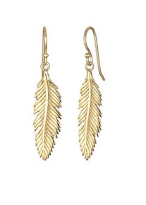 Elli, Damen Ohrringe 'Feder', Gold