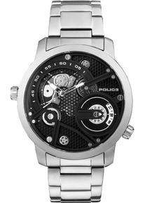 Police, Herren Uhr 'KINGSBRIDGE, PL15471JS.02M', Schwarz / Silber