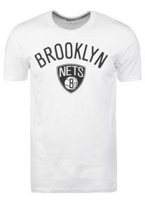 New Era, Herren T-Shirt 'NBA Brooklyn Nets', Schwarz / Wei&szlig;