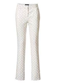 Heine, Damen Druckhose grafischer Druck, Hellgrau / Weiß