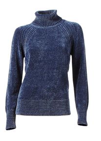Heine, Damen Rollkragenpullover, Blau