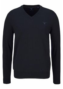 Gant, Herren V-Ausschnitt-Pullover, Navy