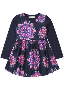 Desigual, Mädchen Kleid, Marine / Mint / Lila / Dunkellila / Weiß