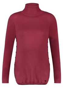 Esprit Maternity, Damen Pullover, Kirschrot / Schwarz